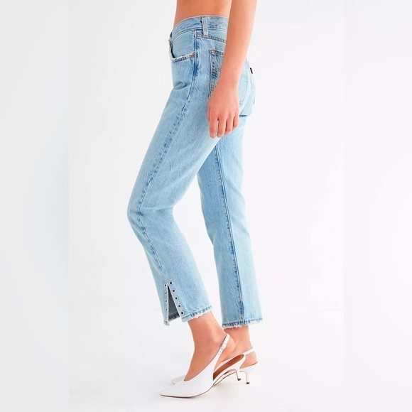 Levi's Premium 501 Straight Jean Grommet Split Hem Eye For An Eye 29 - Picture 3 of 10